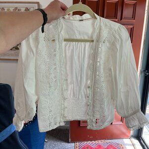 Free People White Blouse